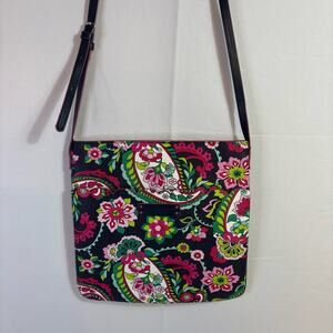Vera Bradley Paisley Crossbody Slim Hipster Faux Leather Bag